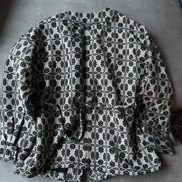 Madewell Geometric Jacquard Tie-Waist Jacket XXS New - Picture 9 of 9